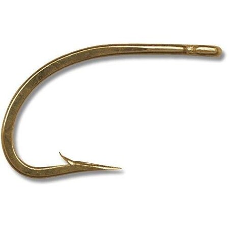 Mustad Classic O'Shaughnessy Live Bait Hook, Size 6, Forged, 3X Short Shank, Ringed Eye, Bronze, 100PK 9174-BR-6-100